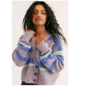 Free People Slouchy Button up Cardigan Sweater